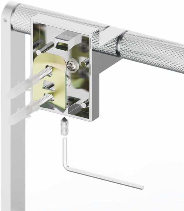 Bathroom Hardware Set 3 Piece Brushed Nickel/Brushed Gold Bathroom Accessories Set Including 24" Hand Towel Bars, Toilet Paper Holders, Towel Rings(3pcs, Brushed Nickel)