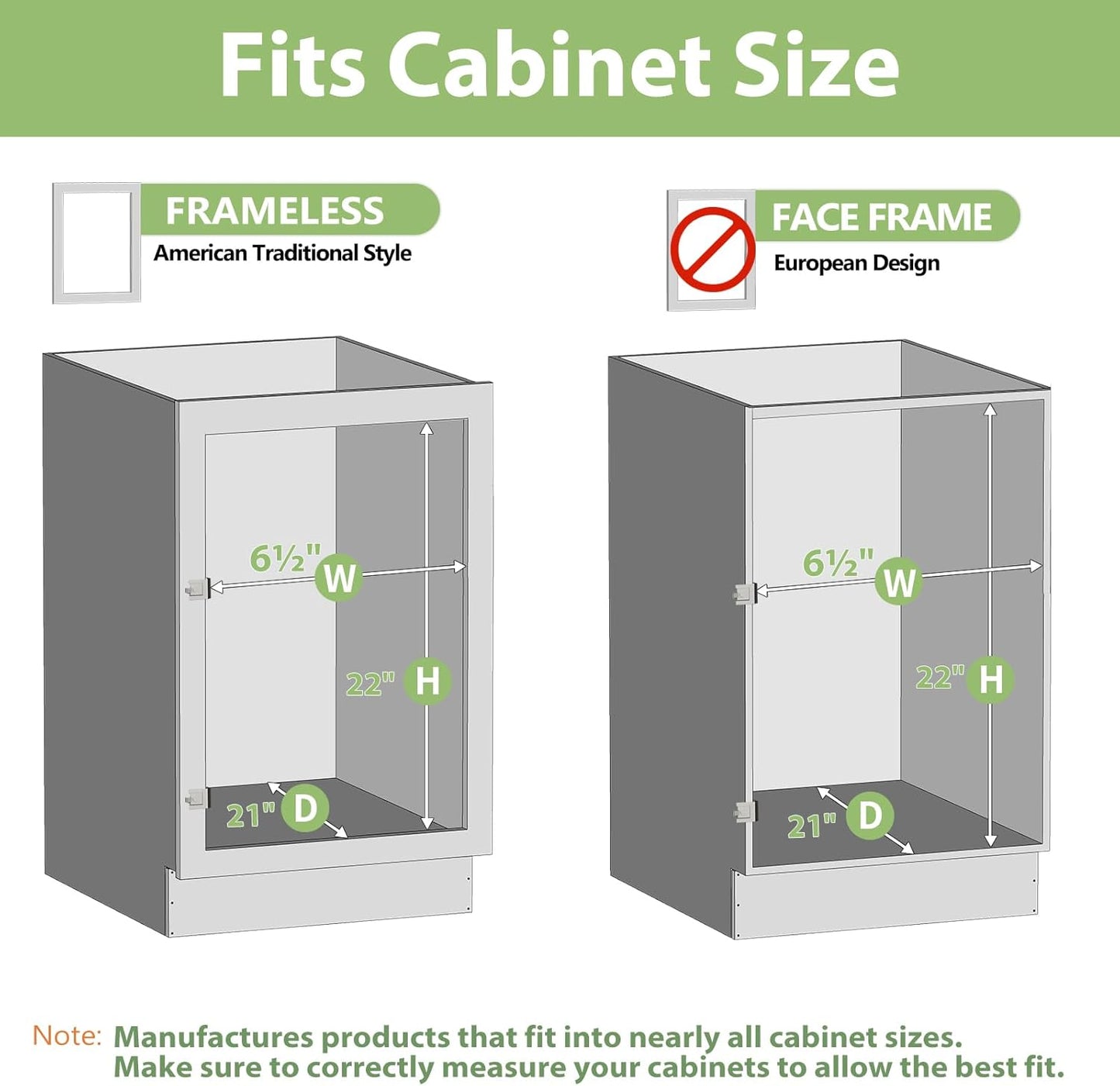 ROOMTEC 3-Tier Pull Out Cabinet Organizer Spice Rack for Narrow Cabinet 6" W x 20½" D, Slide Out Wood Shelves Storage for Kitchen