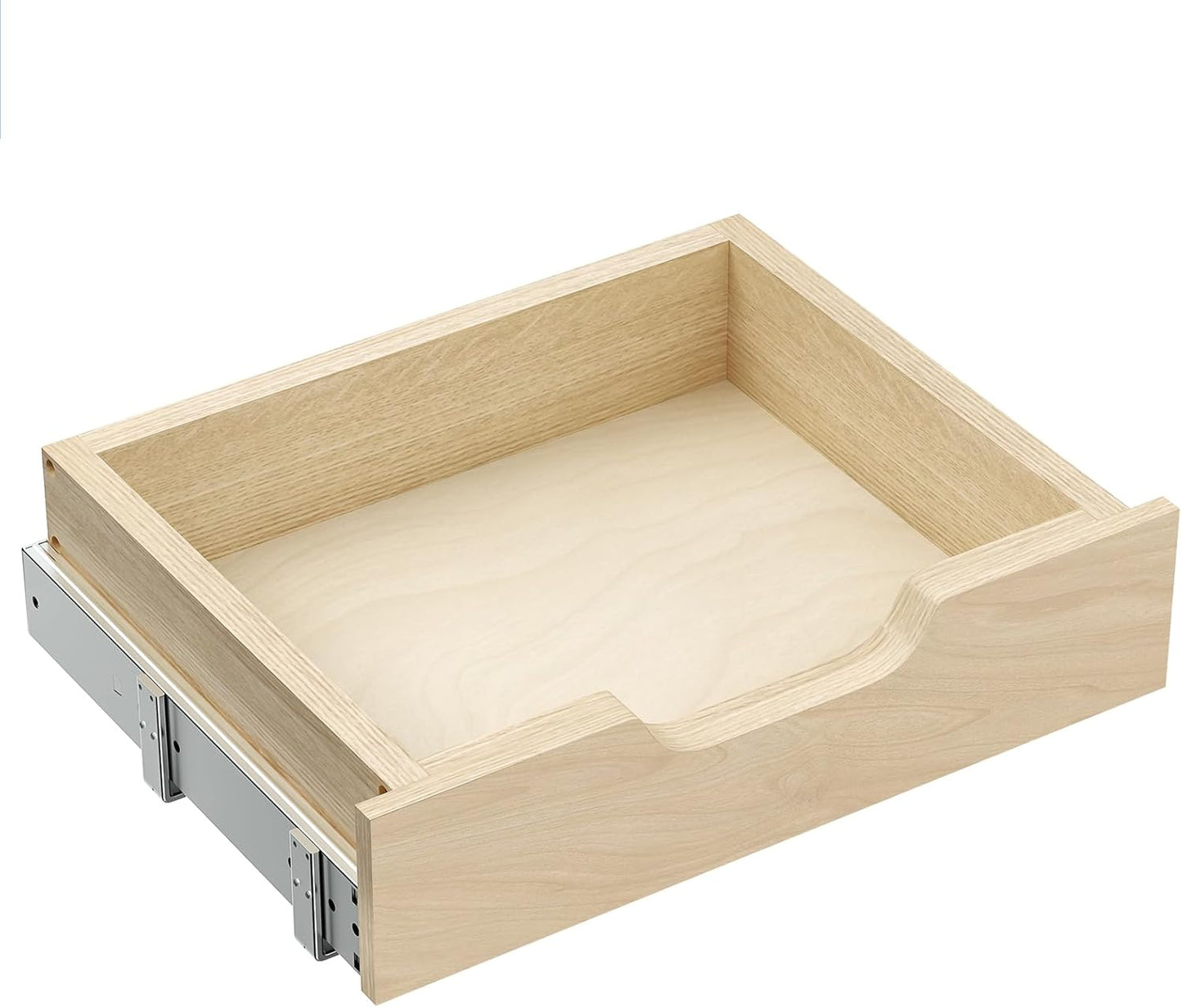 ROOMTEC Soft Close Wood Pull Out Cabinet Organizer with U-Bracket, Slide Out Cabinet Organizer with Full Extension Rail Slides Pull Out Drawer for Wall Cabinets and Pantry,19½” W x 10 ³/₁₀” D…