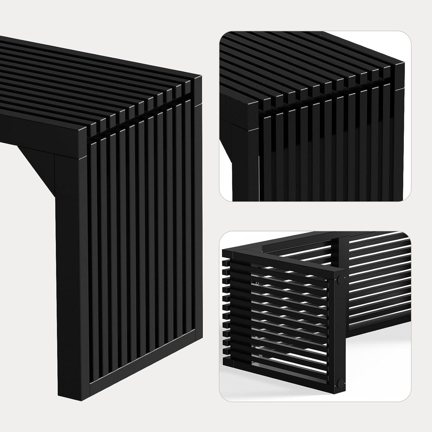 ROOMTEC 18" Dining Bench, Indoor Wood Bench for Entryway,Living Room,Kitchen and Bedroom (Nature, Small Bench)