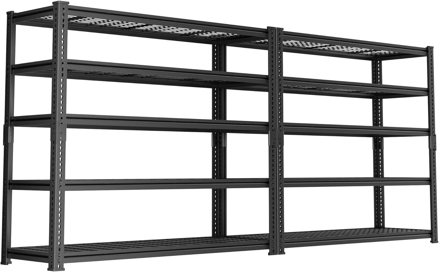 ROOMTEC Garage Shelving, 2800 LBS Capacity Sorage Shelves Heavy Duty, 5 Tier Adjustable Metal Organizer Wire Rack, 48"L x 18"W x 72"H Utility Shelf Unit for Kitchen Pantry (1, 48" L x 18" W x 72" H)