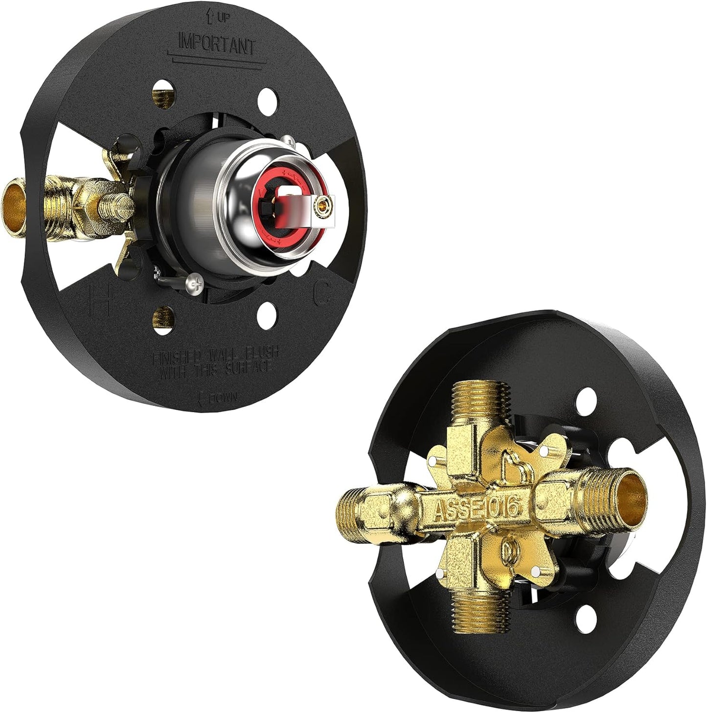 ROOMTEC Tub and Shower Trim Kit, Tub and Shower Faucet Set with Single-Spray Shower Head and Tub Spout, Single-Handle Shower Tub Kit, Brushed Nickel (Valve Included)