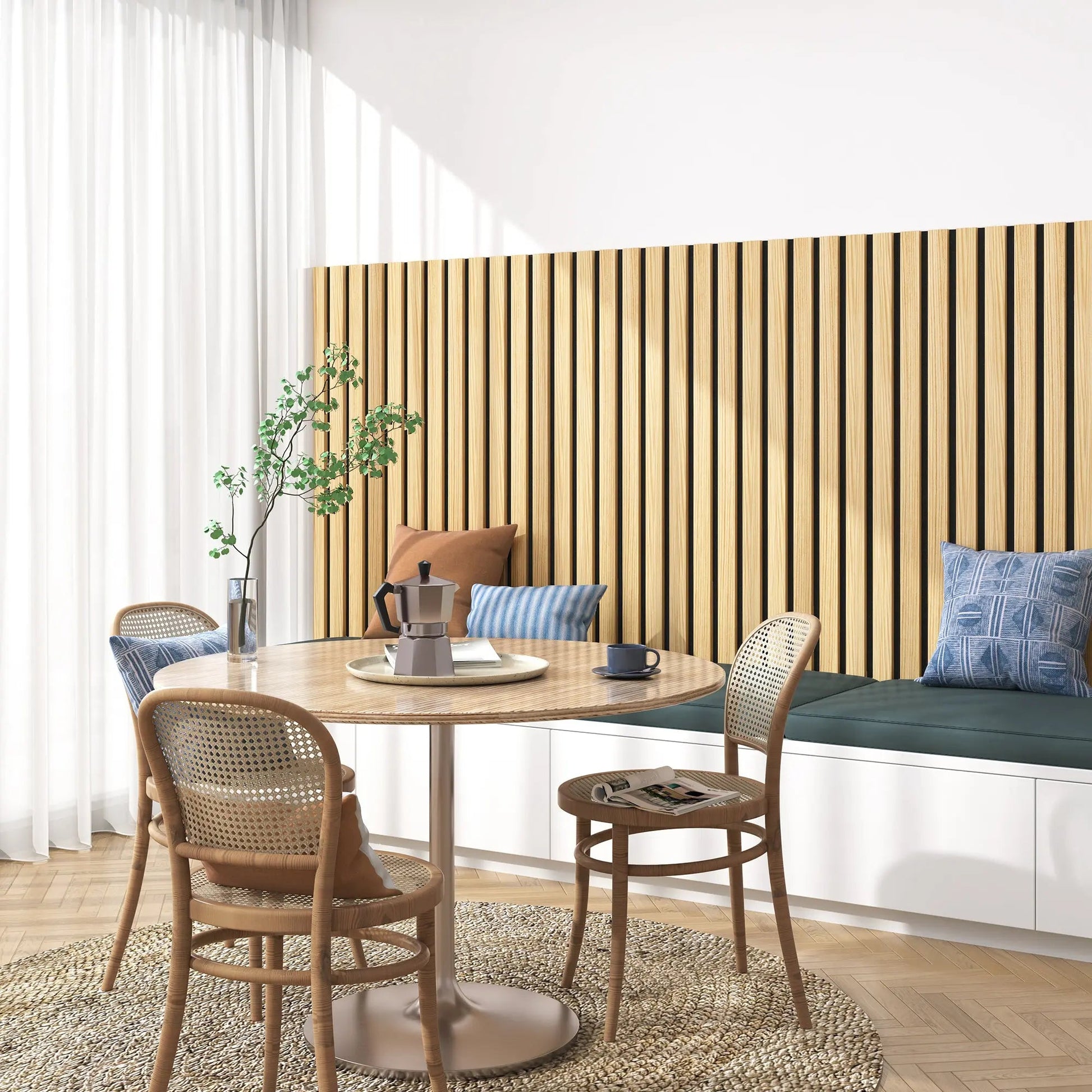 Acoustic Soild Wood Wall Panels (Broad Strip)