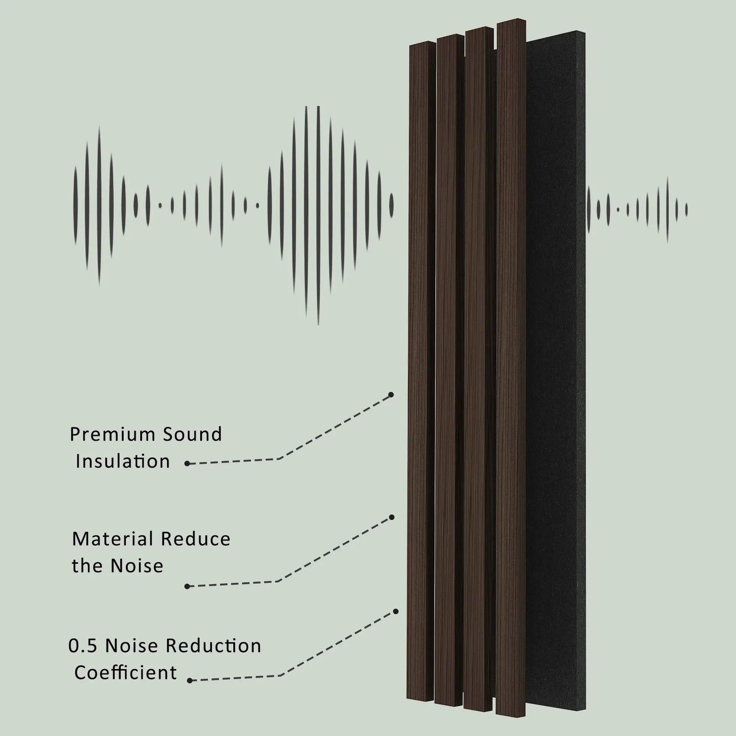Acoustic Soild Wood Wall Panels (Broad Strip)