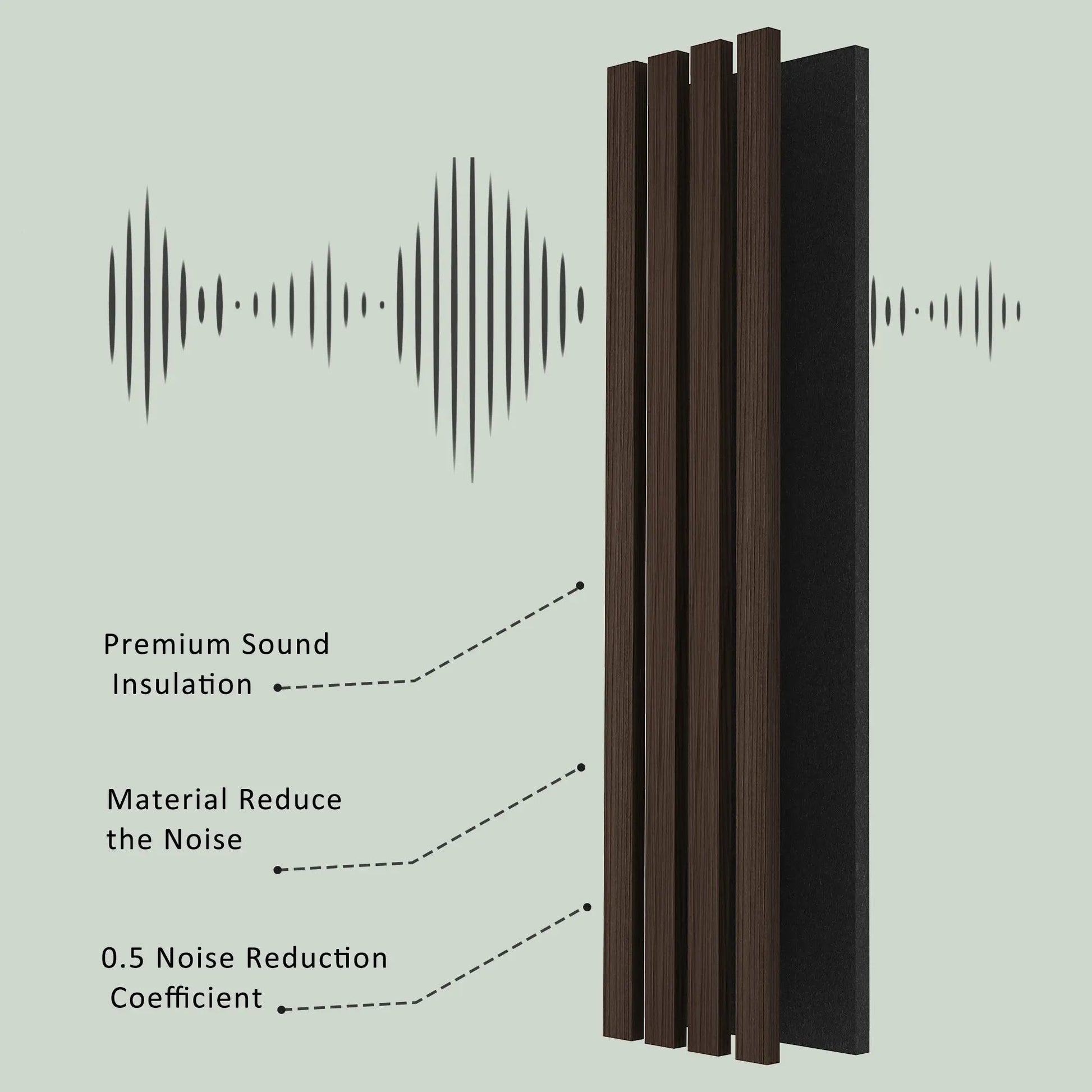 Acoustic Soild Wood Wall Panels (Broad Strip)