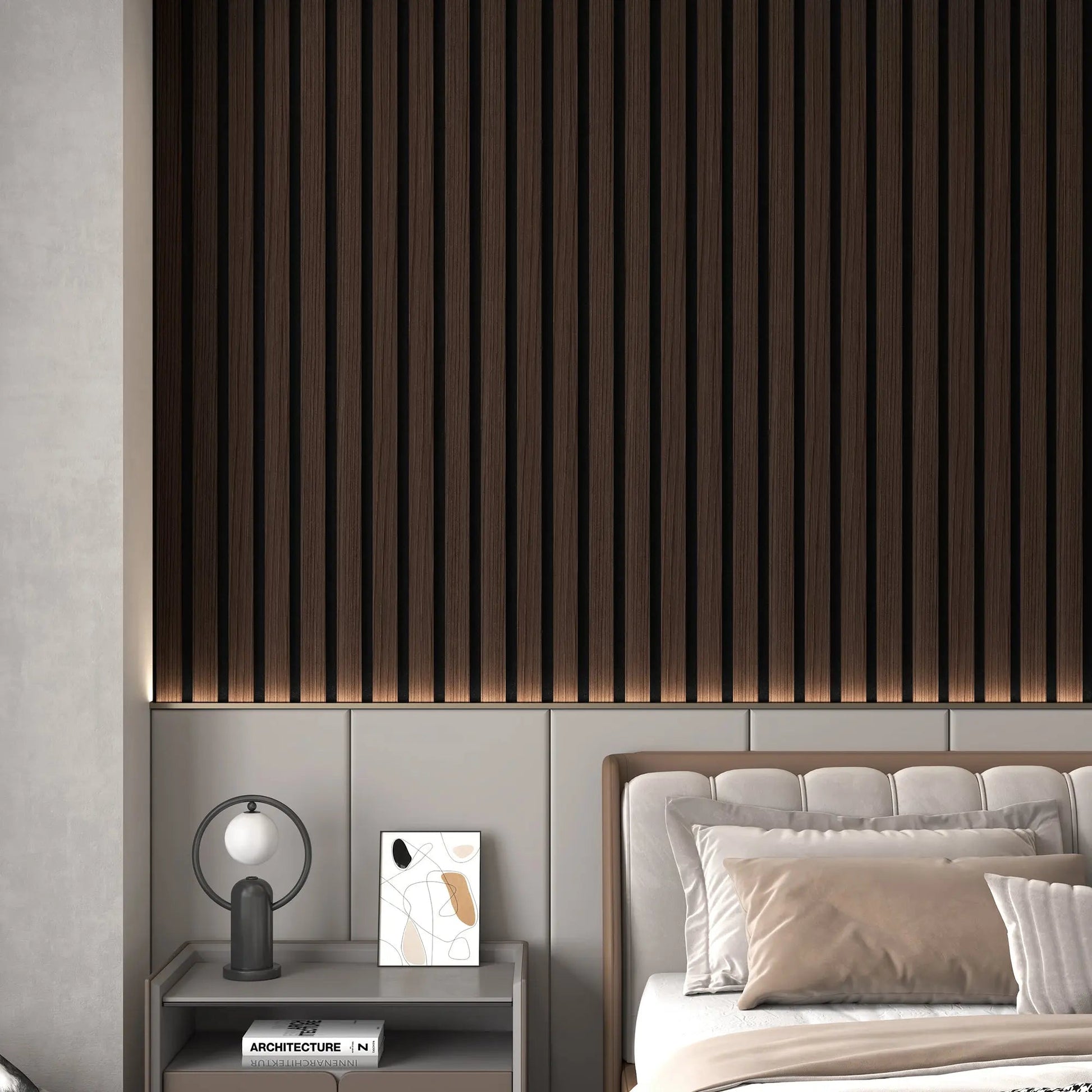Acoustic Soild Wood Wall Panels (Broad Strip)