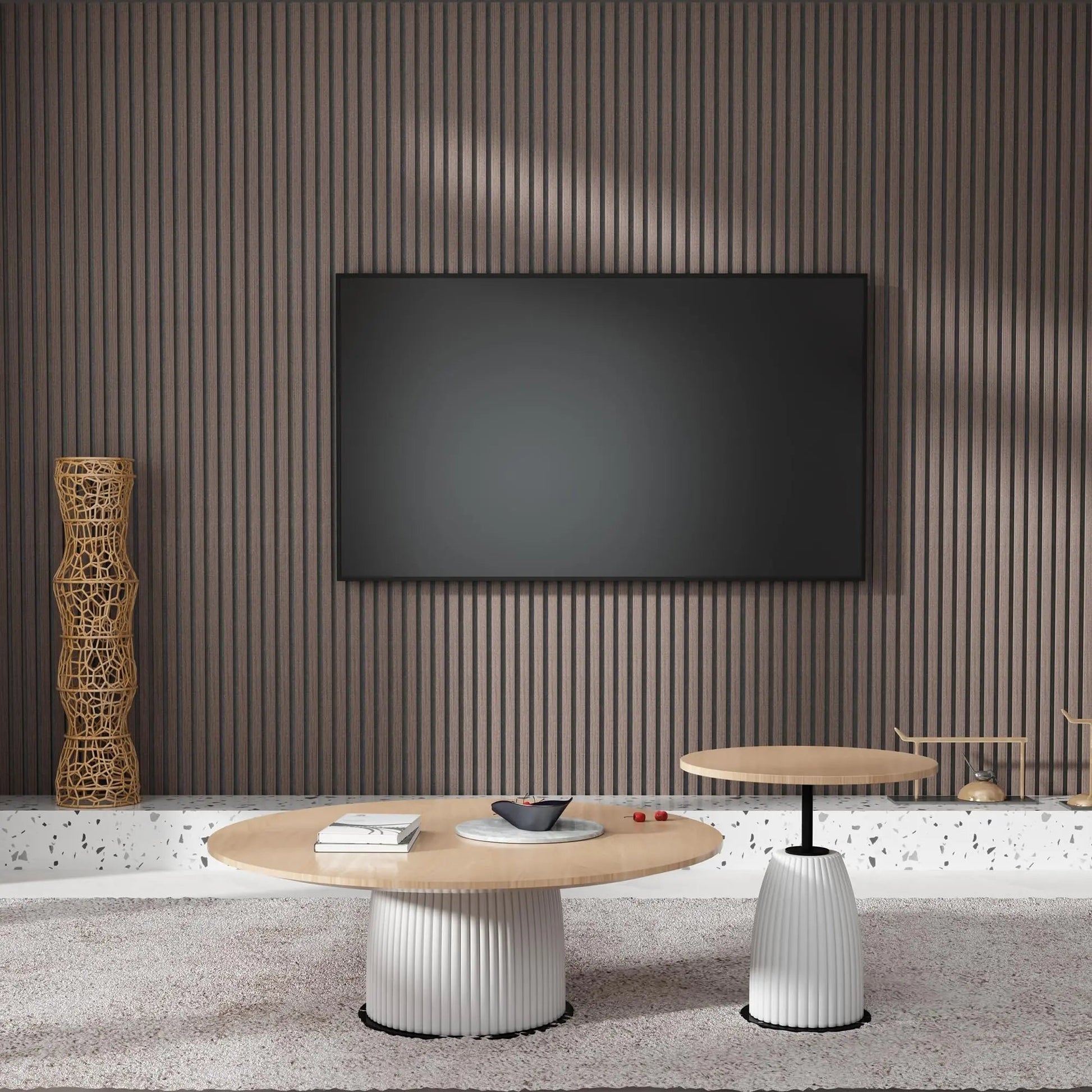Hausvita Acoustic Soild Wood Wall Panels ( 2 Panels Per Box )