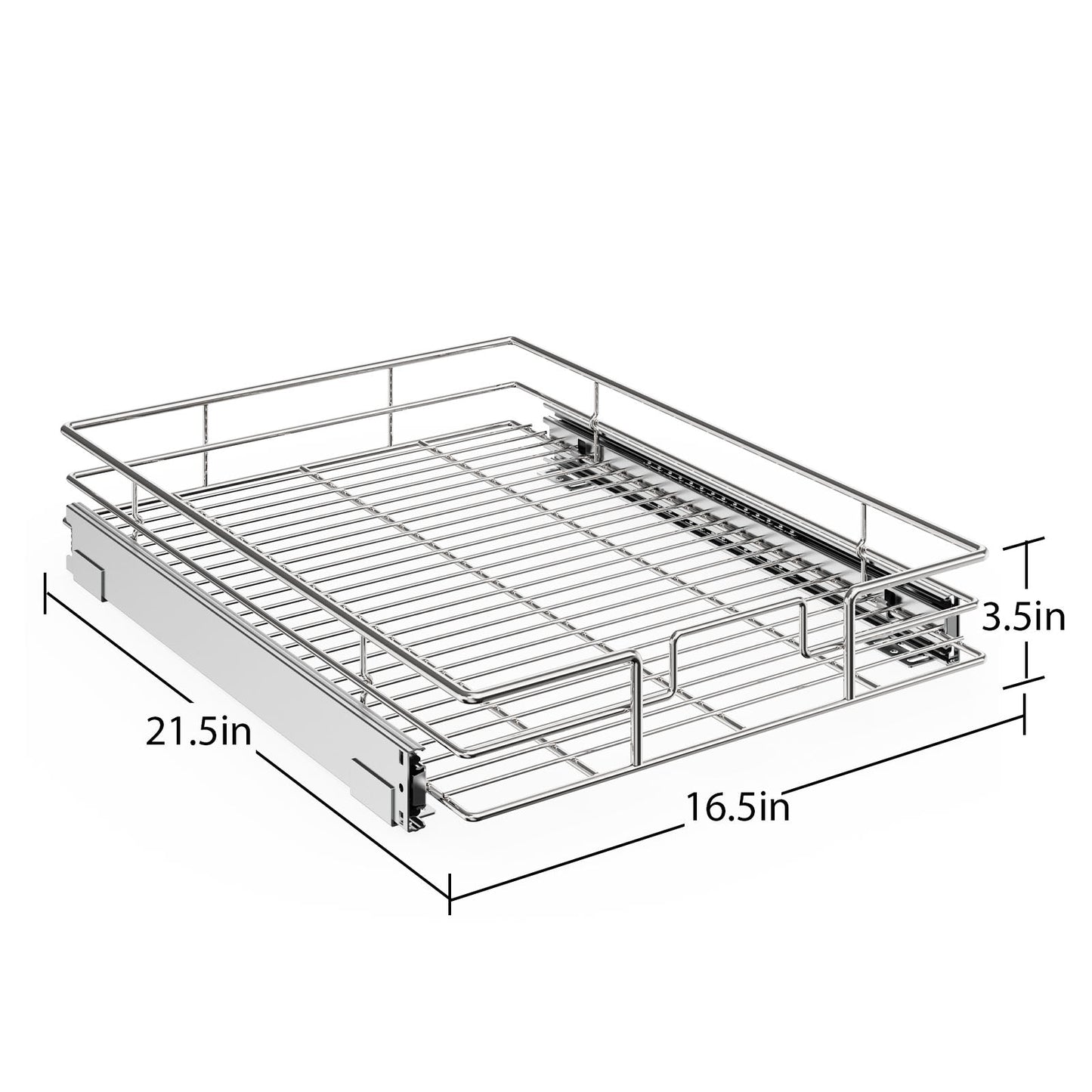 Single Tier Pull Out Drawers For Kitchen Cabinets