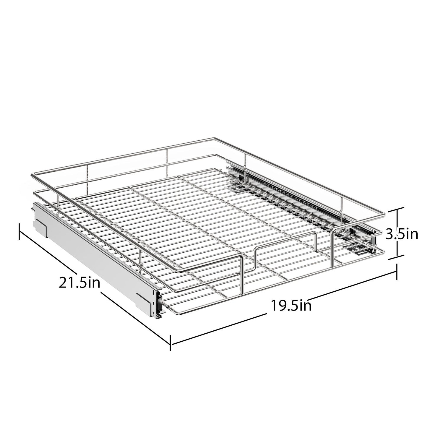 Single Tier Pull Out Drawers For Kitchen Cabinets