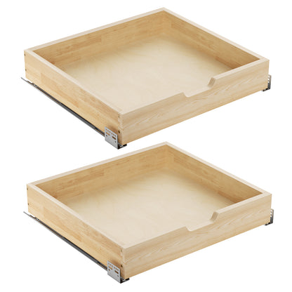 ROOMTEC Pull Out Drawers for Cabinets, 22½” W x 21” D Soft Close Slide Out Drawers for Kitchen Cabinets, Cabinet Pull Out Shelves Requires At Least 23.5” Cabinet Opening，2PCS