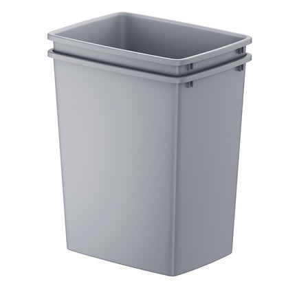 ROOMTEC Lightweight and Durable Slim Trash Can, 35QT Kitchen Trash Can, Lightweight and Sturdy Slim Trash Cans, Wastebaskets for Office, Workspace, Kitchen, Bathroom