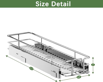 ROOMTEC Pull Out Cabinet Organizer 30" W x 21½" D, Kitchen Cabinet Pull Out Shelves Slide Out Storage