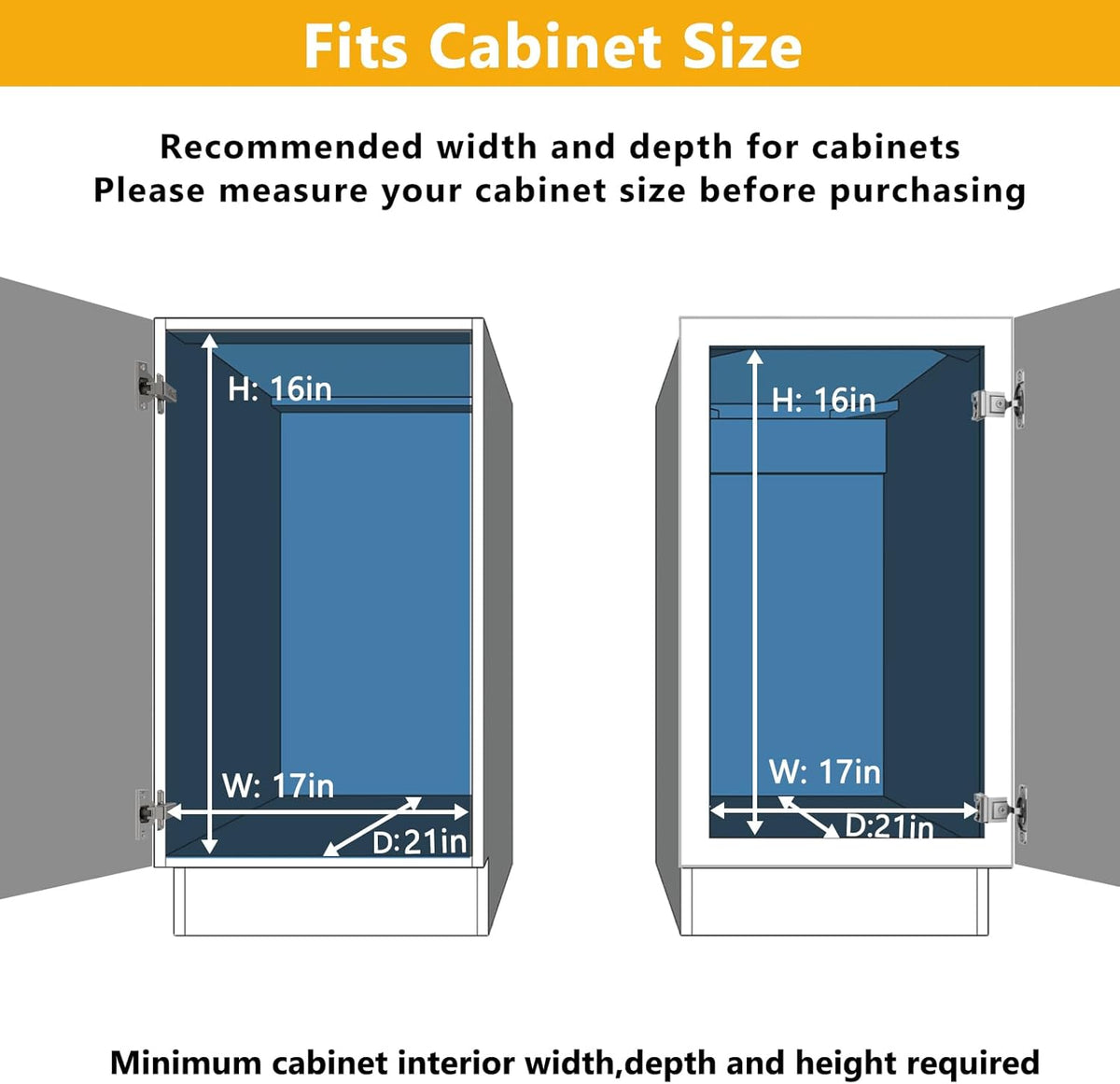 ROOMTEC Slide Out Cabinet Organizer for Kitchen, 2 Tier Pull Out Shelves Sliding Cabinet Organizer and Storage, Chrome (16.5" W x 20.5" D)