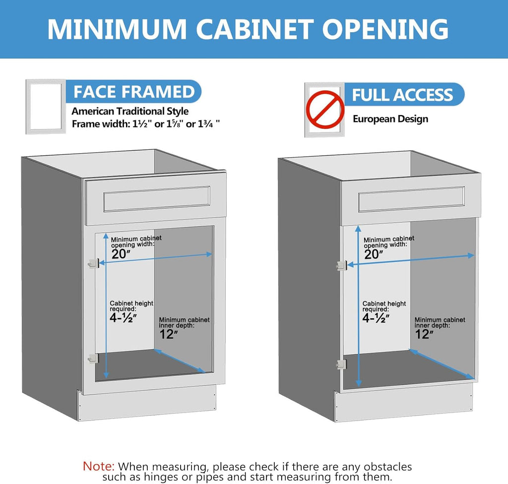 ROOMTEC Soft Close Wood Pull Out Cabinet Organizer with U-Bracket, Slide Out Cabinet Organizer with Full Extension Rail Slides Pull Out Drawer for Wall Cabinets and Pantry,19½” W x 10 ³/₁₀” D…