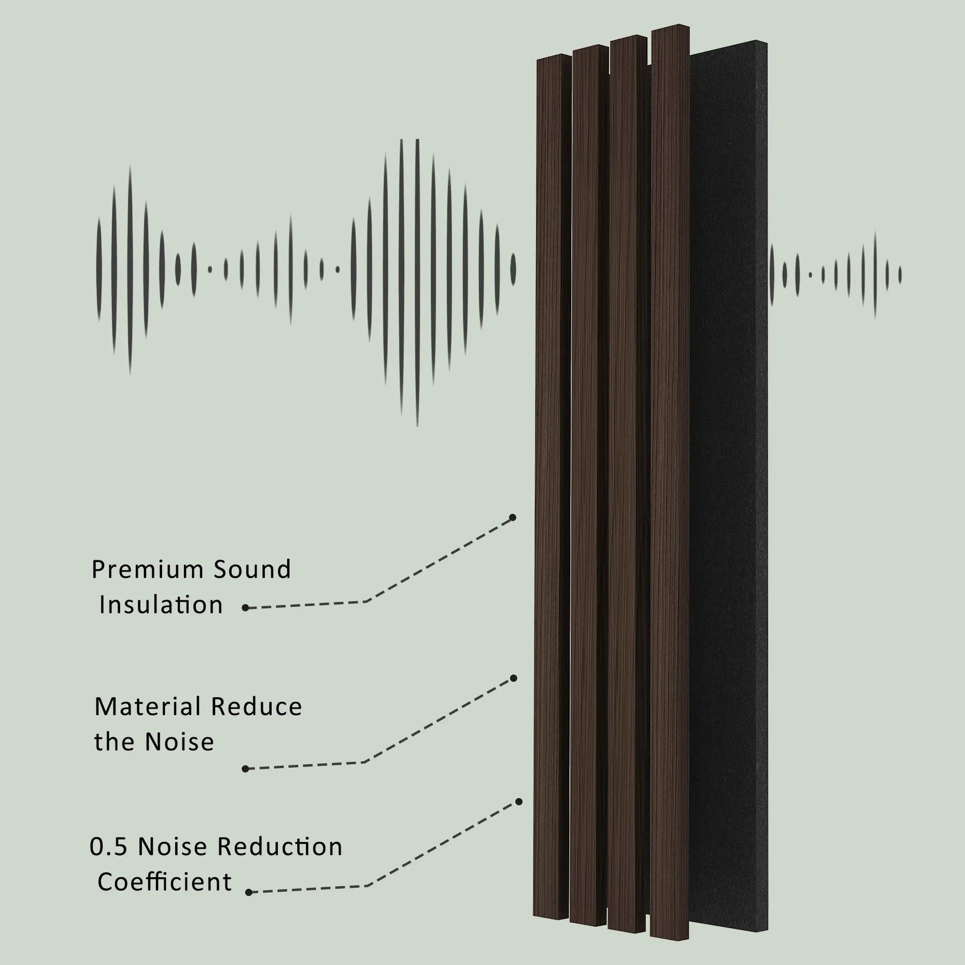 Acoustic Soild Wood Wall Panels (Broad Strip) 