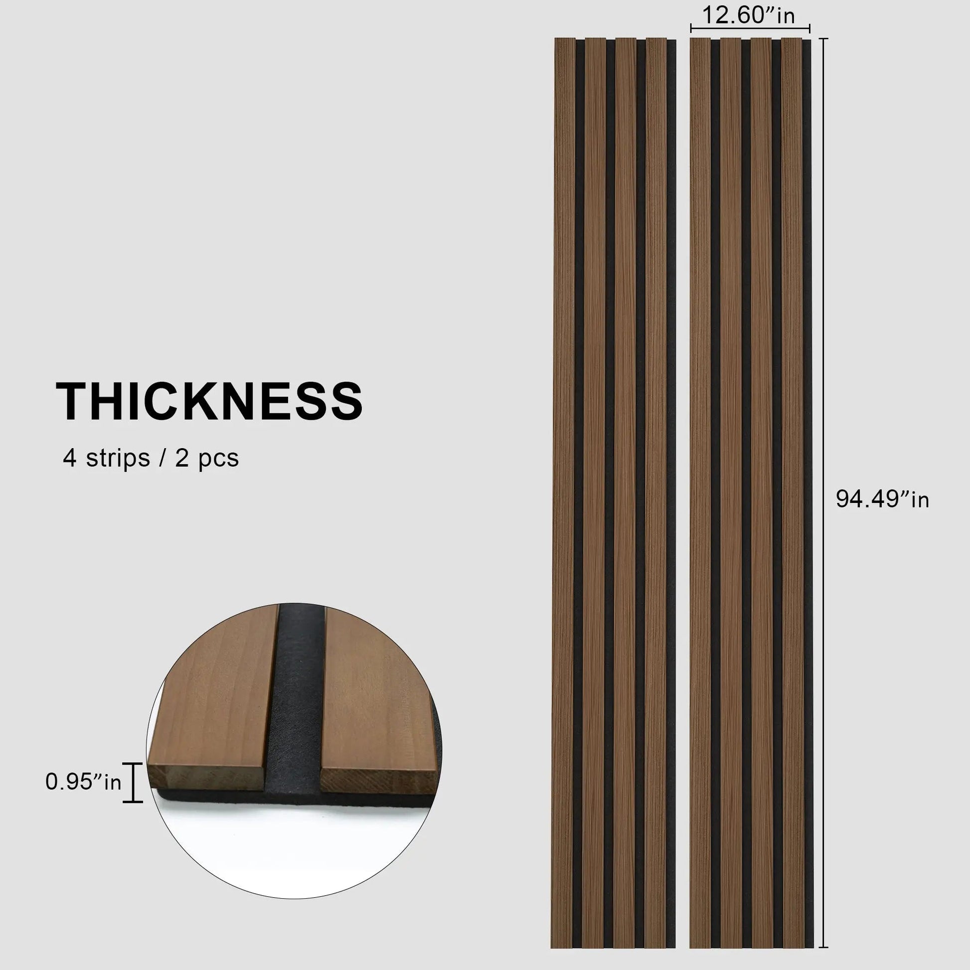 Acoustic Soild Wood Wall Panels (Broad Strip) 