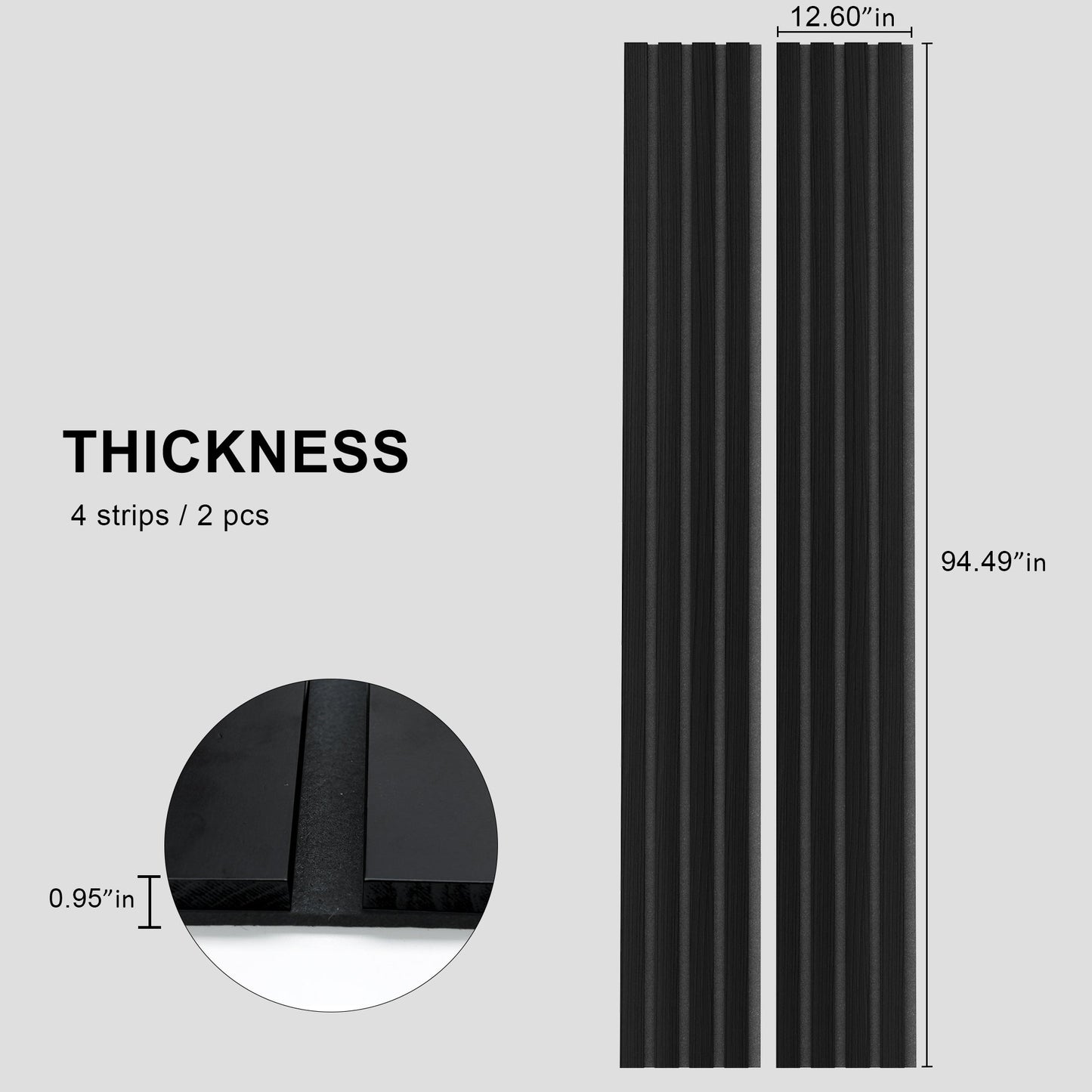 Roomtec Soild Wood Acoustic Slat Wall Panels (Broad Strip)