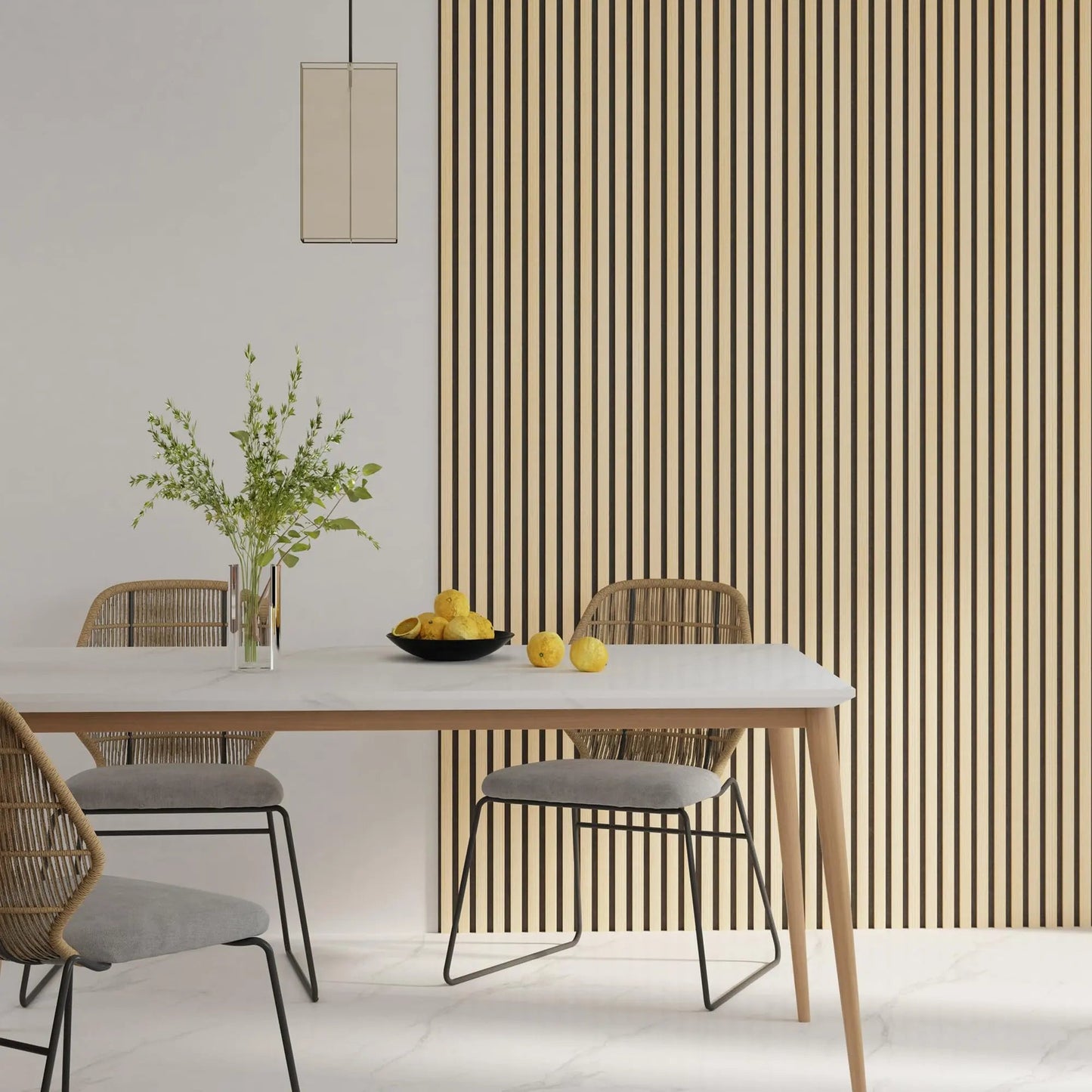 Hausvita Acoustic Soild Wood Wall Panels ( 2 Panels Per Box ) 