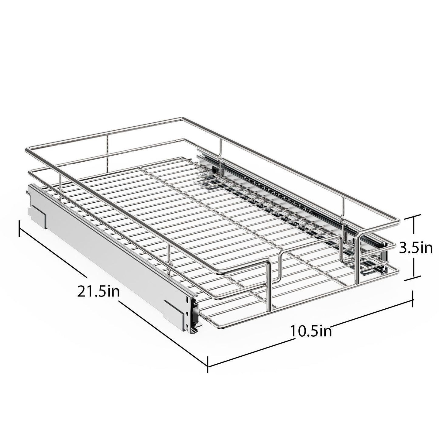 Single Tier Pull Out Drawers For Kitchen Cabinets