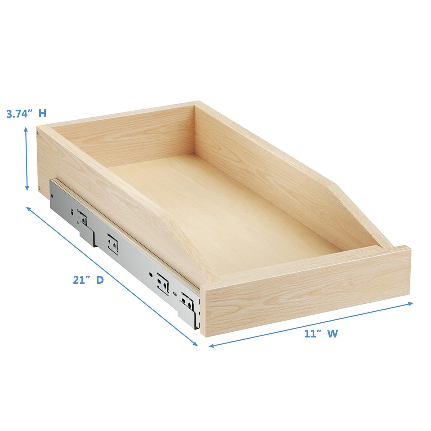 Single Original Wood Pull Out Drawers For Kitchen Cabinets