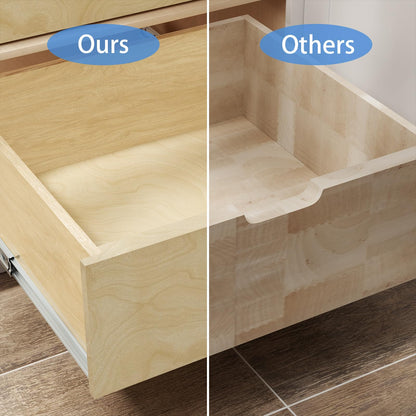 Wooden Rectangular High Pull Out Cabinet Organizer