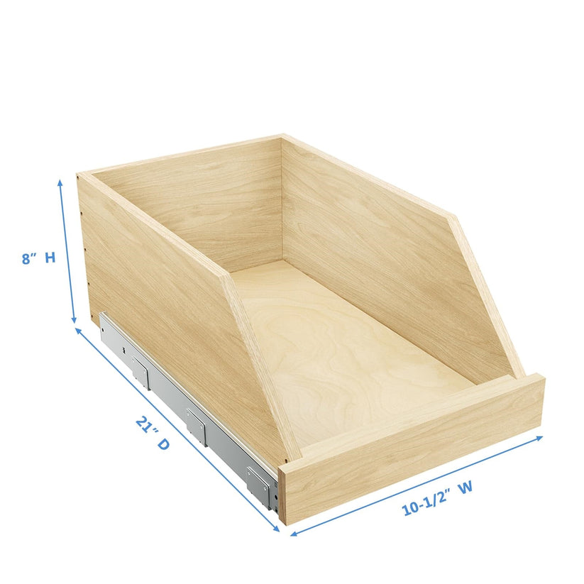 Wooden Tapered High Pull Out Organizer Roomtec