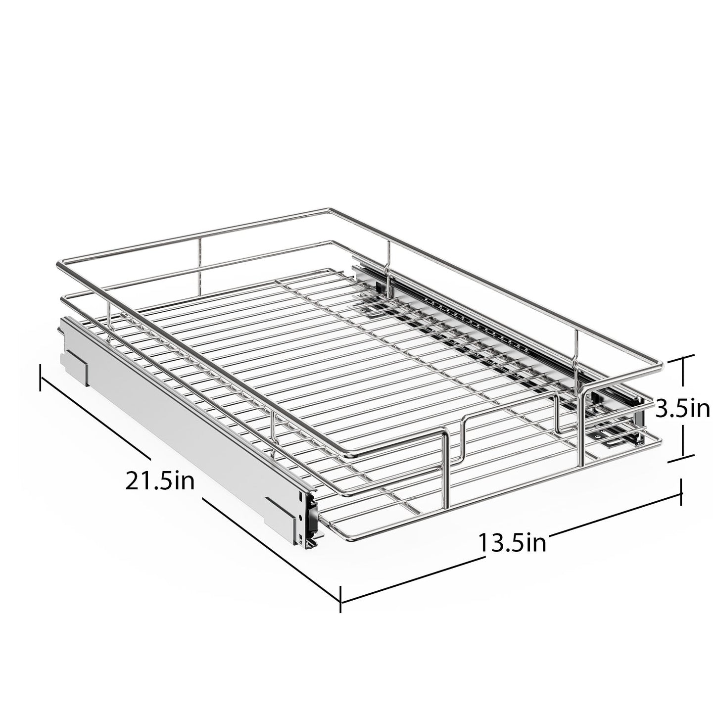 Single Tier Pull Out Drawers For Kitchen Cabinets