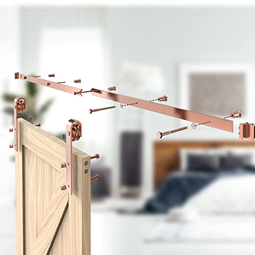 6.6FT Colorful Sliding Barn Door Hardware Track Kit (No Door)